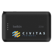 Front Image of the promotional Belkin Power Bank With Integrated Cable by7 Total Merchandise