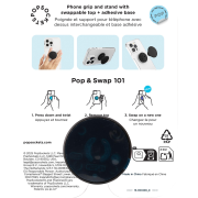 Customised PopSockets® 2.0 Phone PopGrip in Black branded with your logo from Total Merchandise