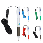 3 Colour Pen With Grip And Keycord group image of the colour options by Total Merchandise