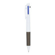 3 Colour Pen With Grip And Keycord before custom printed without the keycord