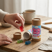 Lifestyle image of the Plant Based Gummy Bear Tube customised by Total Merchandise