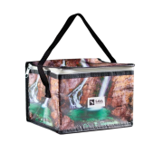 Promotional All Over Printed Cooler Bags in White printed with your logo from Total Merchandise