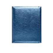 Front view of the Quarto Weekly White Colombia De Luxe Diary in china blue by Total Merchandise