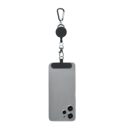 Custom Printed Retractable Phone Holder in Black printed with your logo from Total Merchandise