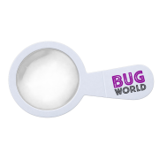 Promotional Mini Magnifier in White branded with your company logo from Total Merchandise