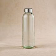 Glass Bottle with Screw Top Lid in Transparent branded with your logo from Total Merchandise