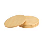 Custom Branded Set of 4 Bamboo Coasters in Bamboo printed with your logo from Total Merchandise
