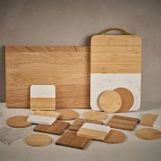 Customisable Set of 4 Bamboo Coasters in Bamboo printed with your logo from Total Merchandise