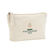 Promotional Recycled Cotton Toiletry Bag in Natural branded with your logo from Total Merchandise
