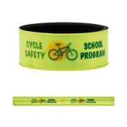 Medium Reflective Safety Slap Band in Yellow branded with your logo from Total Merchandise