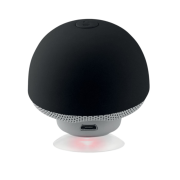 Back view of the Wireless Mushroom Phone Stand Speaker and charger port by Total Merchandise