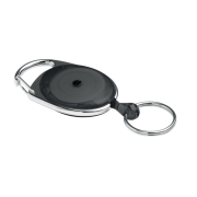 Flat view of the Retractable Badge Holder promotionally printed by Total Merchandise