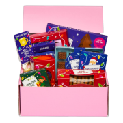 Promotional Festive Maxi Gift Box in Pink branded with your logo from Total Merchandise
