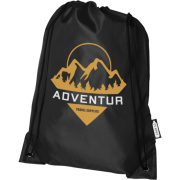 Oriole rPET drawstring Bag in Black