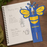 Lifestyle image of the Blooming Pencil with Bee Shaped Backing Card personalised by Total Merchandise