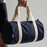Lifestyle image of the Recycled Canvas Gym Bag branded by Total Merchandise