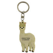 Image of the Alpaca PVC Keyring branded by Total Merchandise