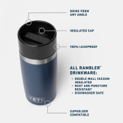 YETI Rambler 12oz Travel Bottle with Commuter Cap
