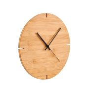 Bamboo Wall Clock personalised by Total Merchandise