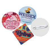 Shaped Foam Badges in White