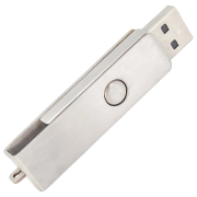 USB Metal Flip Flashdrive in Silver