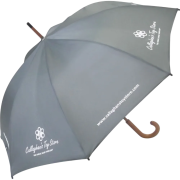 Promotional Spectrum City Club Umbrella with company logos