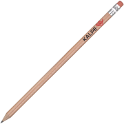 Promotional Standard Pencil in Natural with Eraser Printed with a Logo by Total Merchandise