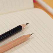 Lifestyle image of the Standard Pencil with Eraser with a design from Total Merchandise