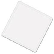Custom Branded Recycled Plastic Coasters in White from Total Merchandise