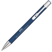Promotional Santorini Ballpens in Blue from Total Merchandise