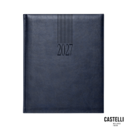 Tucson Cream Quarto Weekly Diary in Navy