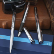 Lifestyle image of Waterman Graduate Roller Ball before company branding by Total Merchandise