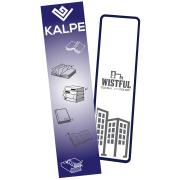 Rounded corner branded bookmarks printed with your design from Total Merchandise