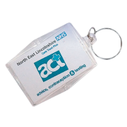Custom Printed Acrylic Condom Keyrings are promotional giveaways