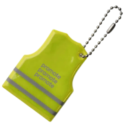 Promotional Vest Shaped Reflective Key Ring is a great promotional for your logos