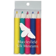 Promotional Pack of 5 Colouring Pencils with a printed logo to the packet from Total Merchandise