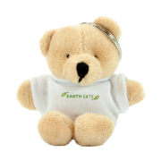 Promotional Toby Bear Keyring Printed with Your Logo to the T-Shirt from Total Merchandise