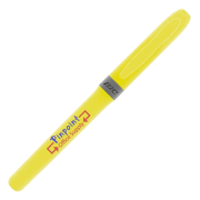 Custom Printed BiC Brite Liner Grip Highlighter Pens in Pastel Yellow from Total Merchandise