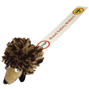 Hedgehog Logobug in Brown/White