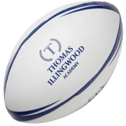 Rugby Ball in White