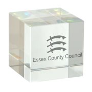 Promotional 50mm Optical Crystal Cubes Paperweights & Awards with your Logo by Total Merchandise