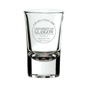 Promotional Flared Top Tot Glasses Custom Engraved with your Logo by Total Merchandise
