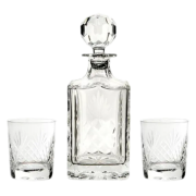 Promotional Large Crystal Decanter and Glass Sets with Custom Engraving for Total Merchandise