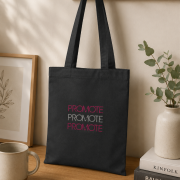 Lifestyle image of the Groombridge 10oz Cotton Canvas Tote Bag by Total Merchandise