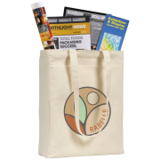 Groombridge Natural 10oz Cotton Tote Bag with a printed logo on 1 side from Total Merchandise