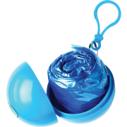 Promotional branded Ball Ponchos available in blue from Total merchandise