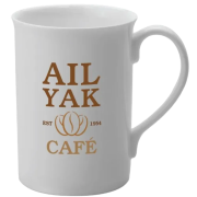 Promotional Windsor Bone China Mugs in white from Total Merchandise