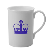 Promotional Windsor Bone China Mugs in white with a printed logo from Total Merchandise
