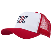 Truckers Mesh Caps in Red/White