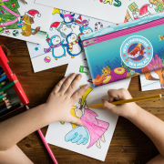Lifestyle pictures of the branded Full Colour Pencil Cases